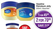 Vaseline Petroleum Jelly Assorted-For 1 X 250ml
