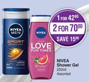 Nivea Shower Gel Assorted-For 1 X 250ml