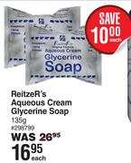 ReitzeR's Aqueous Cream Glycerine Soap-135g Each