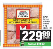 Spar Frozen Chicken Breast (Bone In)-5Kg Per Pack