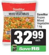SaveMor Frozen Mixed Vegetables-1Kg Each