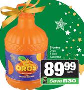 Brookes Oros Assorted-5L Each