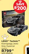 Lego Technic Koenigsegg Jesko Grey Hypercar LG42173
