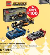 Lego Speed Champions Assorted 2023 Mclaren Formular 1 Race Cars LG76919 Or L76921,Sports Car LG76920