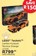Lego Technic Lambo Huracan Tecnica Orange LG42196