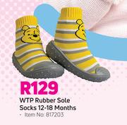 WTP Rubber Sole Socks 12-18 Months