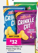 Willards Crinkle Cut Potato Chips Assorted-For Any 3 x 125g