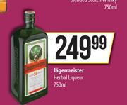 Jagermeister Herbal Liqueur-750ml