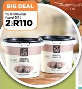 You First Odourless Coconut Oil-For 2 x 1L
