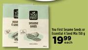 You First Sesame Seeds Or Essential 4 Seed Mix-150g Each