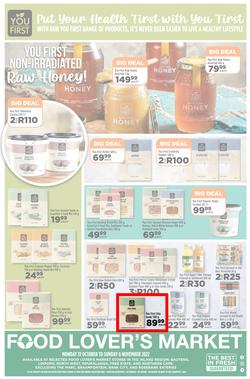 Food Lover's Market Gauteng, Limpopo, North West, Mpumalanga, Free State & Northern Cape : Happy, Healthy Living (31 October - 06 November 2022), page 12