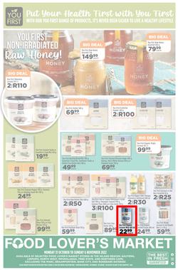 Food Lover's Market Gauteng, Limpopo, North West, Mpumalanga, Free State & Northern Cape : Happy, Healthy Living (31 October - 06 November 2022), page 12