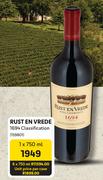 Rust En Vrede 1694 Classification-750ml