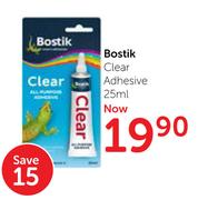Bostik Clear Adhesive 25ml