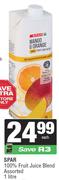 Spar 100% Fruit Juice Blend Assorted-1L