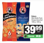 Bakers Mini Multi Pack Range Assorted-198g/200g