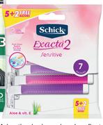 Schick Exacta 2 Sensitive Disposable Razors 7 Pack-Per Pack