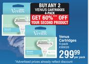 Gillette Venus Cartridges 4 Pack-Per Pack
