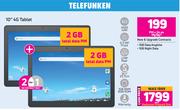 2 x Telefunken 10" 4G Tablet-On My Gig 1