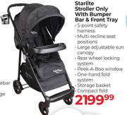 Baby Things Starlite Stroller Only With Bumper Bar & Front Tray