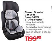 Baby Things Cosmo Booster Car Seat Group 0/1/23 9-36Kg Booster