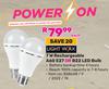 Lightworx 7W Rechargeable A60 E27 Or B22 LED Bulb-Each