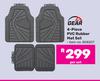 1st Gear 4 Piece PVC Rubber Mat Set-Per Set