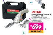 Ryobi Cordless Hedge Trimmer & Grass Shear Kit