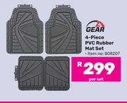 1st Gear 4 Piece PVC Rubber Mat Set-Per Set