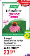A.Vogel Echinaforce Junior Colds & Flu 120 Chewable Tablets