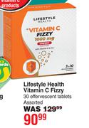 Lifestyle Health Vitamin C Fizzy 30 Effervescent Tablets