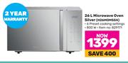 Hisense 26L Microwave Oven Silver H26MOMS5H