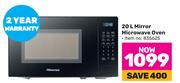 Hisense 20L Mirror Microwave Oven