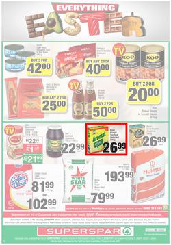 SUPERSPAR EASTERN CAPE : Your One Stop Easter Shop (23 March - 5 April 2021) Valid in Cofimvaba, Daku, Georgious, Highway, Kwantu, Mdantsane, Ndu, New Brighton, Stanford Square, Tamz, Zonke, page 12