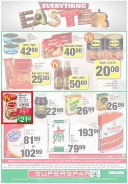 SUPERSPAR EASTERN CAPE : Your One Stop Easter Shop (23 March - 5 April 2021) Valid in Cofimvaba, Daku, Georgious, Highway, Kwantu, Mdantsane, Ndu, New Brighton, Stanford Square, Tamz, Zonke, page 12