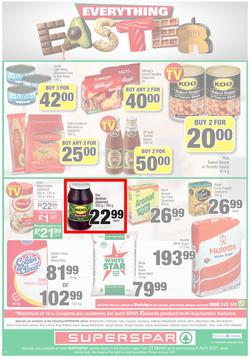 SUPERSPAR EASTERN CAPE : Your One Stop Easter Shop (23 March - 5 April 2021) Valid in Cofimvaba, Daku, Georgious, Highway, Kwantu, Mdantsane, Ndu, New Brighton, Stanford Square, Tamz, Zonke, page 12