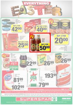 SUPERSPAR EASTERN CAPE : Your One Stop Easter Shop (23 March - 5 April 2021) Valid in Cofimvaba, Daku, Georgious, Highway, Kwantu, Mdantsane, Ndu, New Brighton, Stanford Square, Tamz, Zonke, page 12