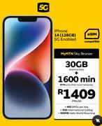 Apple iPhone 14 128GB 5G Enabled-On My MTN Sky Bronze