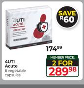 4UTI Acute 6 Vegetable Capsules-For 2