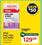 Vital Hair, Skin & Nails 30 Softgel Capsules
