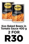 Koo Baked Beans In Tomato Sauce-For 2 x 400g