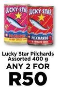 Lucky Star Pilchards Assorted-For Any 2 x 400g