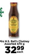 Mrs H S Ball's Chutney Assorted-470g