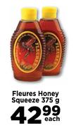 Fleures Honey Squeeze-375g Each