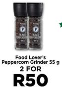 Food Lover's Peppercorn Grinder-For 2 x 55g