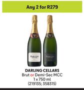 Darling Cellars Brut Or Demi Sec MCC-For 2 x 750ml