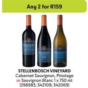 Stellenbosch Vineyard Cabernet Sauvignon,Pnotage Or Sauvignon Blanc-For 2 x 750ml
