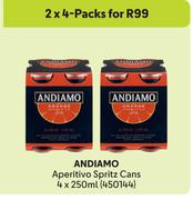 Andiamo Aperitivo Spritz Cans-For 2 x 4 x 250ml