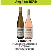 Zandvliet Muscat Or Syrah Rose-For 4 x 750ml
