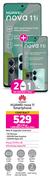 2 x Huawei Nova 11i Smartphone-On 1.2GB Red Core More Data + On Promo 75